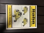 Hahn Ltd 500 Riding Mower Operators And Parts Manual Original. Fixed Price $15.00.
