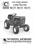 Wheel Horse Tractor Repair Manual Parts List C-120 C-100 C-160 Diagrams 8 Speed. Fixed Price $15.76.