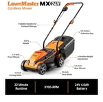 Lawnmaster 24V Max 13-INCH Mower And Grass Trimmer 10-INCH Combo New Op Box. Fixed Price $199.00.