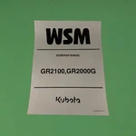 Official Kubota GR2100 GR2000G Color Workshop Service Repair Manual Binder. Fixed Price $78.95.