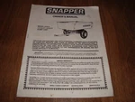 Snapper Owners Manual Model 61910 Cu. Ft. Utility Dump Cart. Fixed Price $9.99.