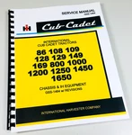 International Cub Cadet 1450 1650 Lawn Garden Tractor Workshop Repair Manual Mow. Fixed Price $18.97.