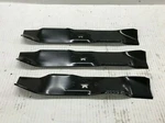 QTY/3 Unbranded 742-04125 (2) 742-04124 (1) 490-110-C124 Mower Blades 46" Cut. Fixed Price $43.95.
