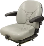 Fits Jacobsen Lawn Mower Seat & Mechanical Suspension W/arms - Gray Vinyl. Fixed Price $759.00.