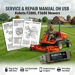 Kubota F2880 F3680 Mower Service Repair Workshop Manual On Usb. Fixed Price $23.99.