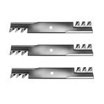 Toothed Mower Blades (3-PACK) For Hustler Raptor Sd 60" Deck 96-319(3). Fixed Price $45.33.