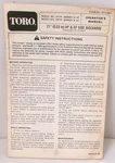 1985 Toro Push Mower Owners Manual Model 16775 16575 Vintage Small Engine Repair. Fixed Price $9.99.