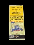 Jacobson Power Mower Matchbook Advertising Cover St Louis Dealer. Fixed Price $12.95.