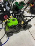 Greenworks 40 V Electric Lawner Mower 21" Deck - 19" Blade. Fixed Price $140.00.