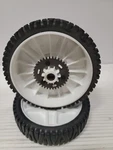 (2) Oem Craftsman Self Propelled Push Mower Drive Wheels Metal Gear -ad. Fixed Price $16.16.