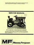 Massey Ferguson MF-10 MF-12 MF10 MF12 Tractor Shop Service Repair Manual. Fixed Price $12.54.