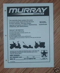 Murray Select 425000X8A Tractor Operators Manual With Parts List. Fixed Price $21.95.
