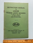 Locke Power Lawn Mower Instruction Manual 1964. Fixed Price $28.00.