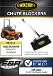 Qwikchute Blocker For Kubota ZD221 ZD331 ZG227 54" Pro Deck, NQD-ZG/DKP54. Fixed Price $396.70.