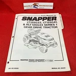 1992 Snapper LT125G41 S1 Geardrive Tractor Parts Manual 06428. Fixed Price $14.99.