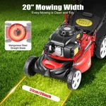 Self-propelled Gas Powered Lawn Mower With Bagger 4-STROKE Engine 20 140CC. Fixed Price $193.95.