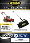 Qwikchute Blocker For Snapper Pro SW15 32" Walk Behind Mower, NQD-FW15. Fixed Price $399.49.