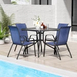 5PCS Outdoor Dining Chairs Set, Patio Table And 4 For Garden Deck. Fixed Price $164.99.