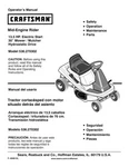 Owners Manual Sears Craftsman 13.5 Hp Mid-engine Lawn Mower Model 536.270302. Fixed Price $19.95.