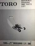 Toro 21" Whirlwind S.p. Walk Behind Rotary Lawn Mower Parts Catalog Manual 20119. Fixed Price $40.79.