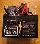 12V 15AH Lithium LIFEPO4 Deep Battery, Up To 8000+ Cycles Recharge. Fixed Price $44.50.