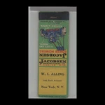 Matchbook Cover - Lawn Jacobson Power Mowers W.i. Alling New York Ny. Fixed Price $5.95.