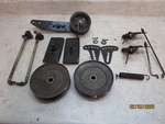 Toro Wheel Horse 15-38 Hxl Idler Pulley Arms Rod Link Spring Brake Assembly. Fixed Price $44.00.