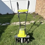 Sun Joe Corded Electric Garden Tiller Cultivator TJ604E Green Powerful Tool. Fixed Price $100.00.