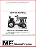 Massey Ferguson & MF12 Dealer Service Manual Lawn Garden Tractor. Fixed Price $20.00.