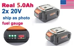 2X 20V WA3578 For Worx WG779.9 40V Powershare 4.0AH 13" 14" Cordless Lawn Mower. Fixed Price $34.99.