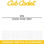Mtd 634-0104-0961 Wheel Assembly X 8 Sq. Shoulder Craftsman Lt 2000. Fixed Price $127.19.