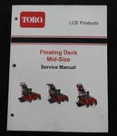 Toro 30284 30286 30288 30289 30280 Floating Deck Walk-behind Mower Repair Manual. Fixed Price $79.95.