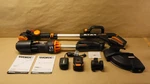 Worx WG941 20V Brushless Cordless Battery Powered Blower/trimmer Combo. Fixed Price $142.99.