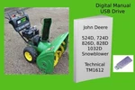 John Deere 524D 724D 826D 828D 1032D Snowblower Technical Manual See Desc.. Fixed Price $24.99.
