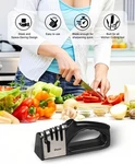 4-IN-1 Kitchen Knfe Sharpener, Multi-functional Sharpening Kit, Stylish. Fixed Price $21.49.