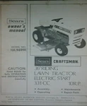 Sears Craftsman Lt 10 Lawn Tractor & 36 Mower Owner Parts Manual 131.96991. Fixed Price $53.95.