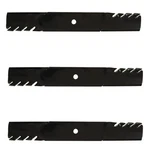 Set Of 3 60" Toothed Blades For Gravely ZT60HD/260 Xdz Proturn Promaster Mowers. Fixed Price $56.59.