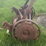 Vintage, Manual Push Reel/cylinder Walk-behind Lawn Mower, Steel, Brown. Fixed Price $149.99.