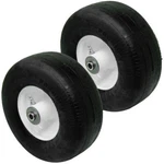 (2) Flat Puncture Proof Tire 9X3.5X4 For Exmark Toro Zero Turn Run 110-5024. Fixed Price $63.99.