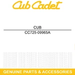 Cub Cadet 725-09965A Usb Receptacle 12V W/jumper Mini Rider Electric XT1 LT42E. Fixed Price $79.48.
