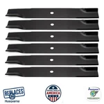 High Lift Blade Fits Husqvarna IZ6125 LZ6127 BZ6127 5/8" Hole 539101733 6-PACK. Fixed Price $112.95.