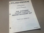 Cushman Frontline 72" Mower Deck Only Parts Manual 886972 Fits 898804. Fixed Price $14.99.