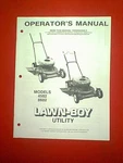 Lawn Boy Utility Walk Behind Mower Models 4502 & 8602 Owner Service Parts Manual. Fixed Price $11.00.