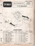Toro Lawn Mower Model 20586 Serial 6000001 And Up Parts Catalog 1986 Schematics. Fixed Price $9.99.