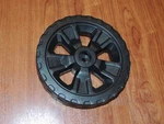 New Genuine Hyper Tough 8 1/4" Rear Wheel For HT21-401-003-01 40V 16" Mower. Fixed Price $23.74.