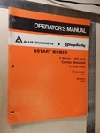 80'S Allis-chalmers Rotary Mower 3 Blade 60 Inch Center Mounted Model 5020 Bis. Fixed Price $37.74.