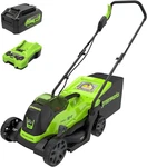 24V 13" Brushless Cordless Lawn Mower With 4.0AH Battery & Charger Included. Fixed Price $290.99.