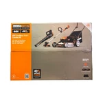 Worx Nitro 40V Cordless 3-IN-1 Combo Kit Blower, 13" Trimmer, 20" Push Mower. Fixed Price $429.99.