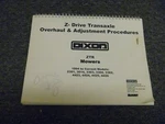 Dixon Ztr 2301 Mower Z-drive Transaxle Overhaul & Adjustments Manual 1994-UP. Fixed Price $83.51.