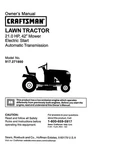 Owner Manual Sears Craftsman 21.0 Hp Lawn Tractor 42 Mower - Model 917.271860. Fixed Price $21.95.